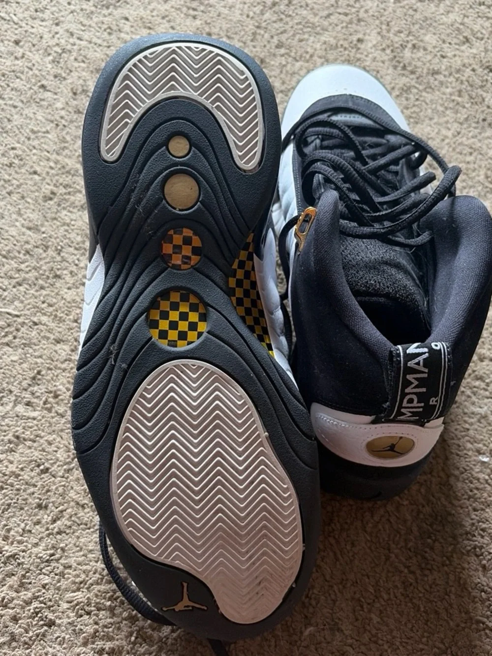 Jordan Men’s Jumpman pro in Black, White & Gold Accents